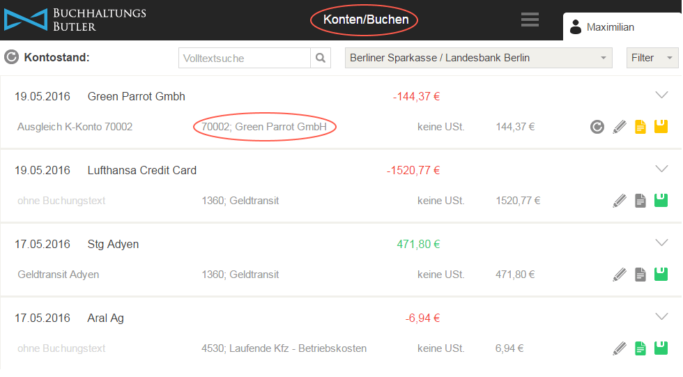 Automatische Ausgleichsbuchung des Kreditorenpostens bei Zahlung