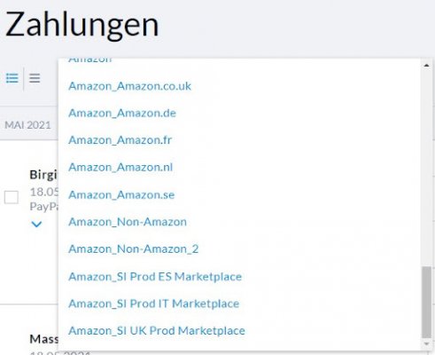 Amazon Buchungskonten
