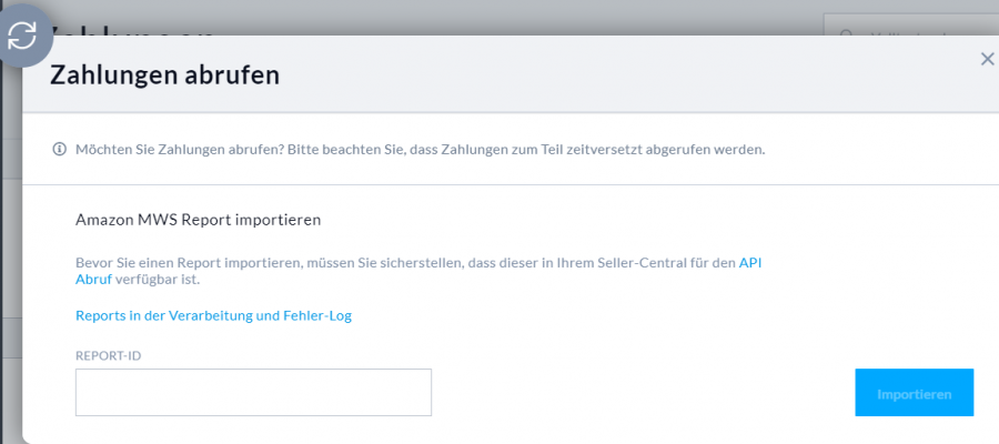 Import Amazon MWS Report API