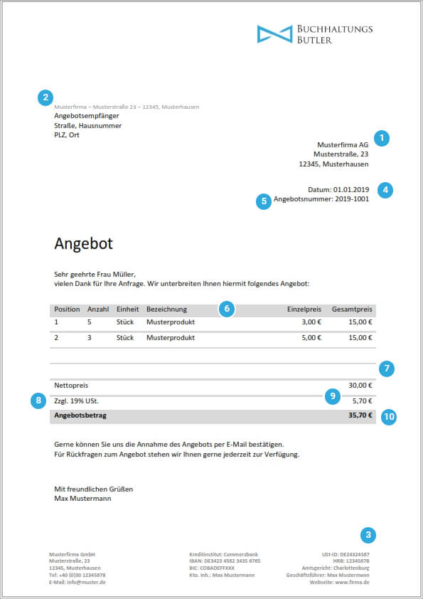angebotsvorlage download