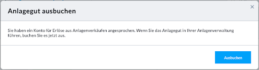 Anlagegut ausbuchen