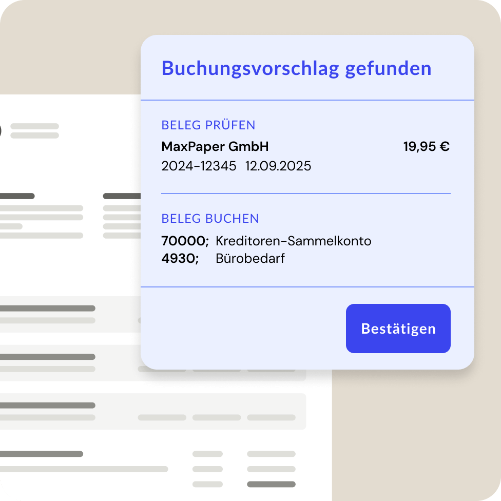 Buchungsvorschläge bei Buchhaltungssoftware BuchhaltungsButler