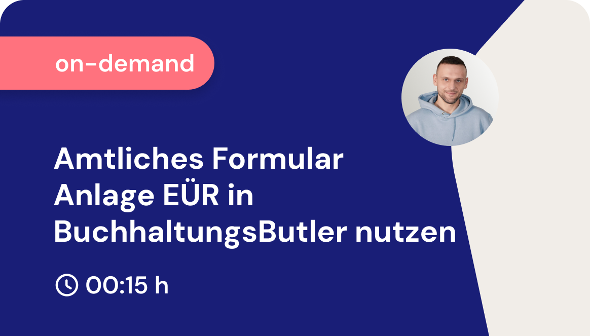 Amtliches Formular Anlage EÜR & Übermittlung an ELSTER