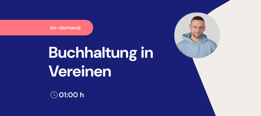 Aufgezeichnetes Webinar "Buchhaltung in Vereinen"