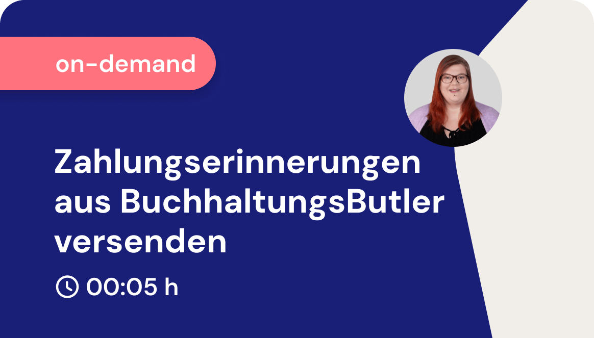 Zahlungserinnerungen aus BuchhaltungsButler versenden