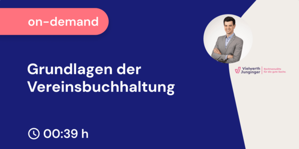 Vereinsbuchhaltung erklärt mit Rechtsanwalt Alexander Vielwerth