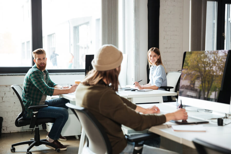 häusliches Arbeitszimmer absetzen