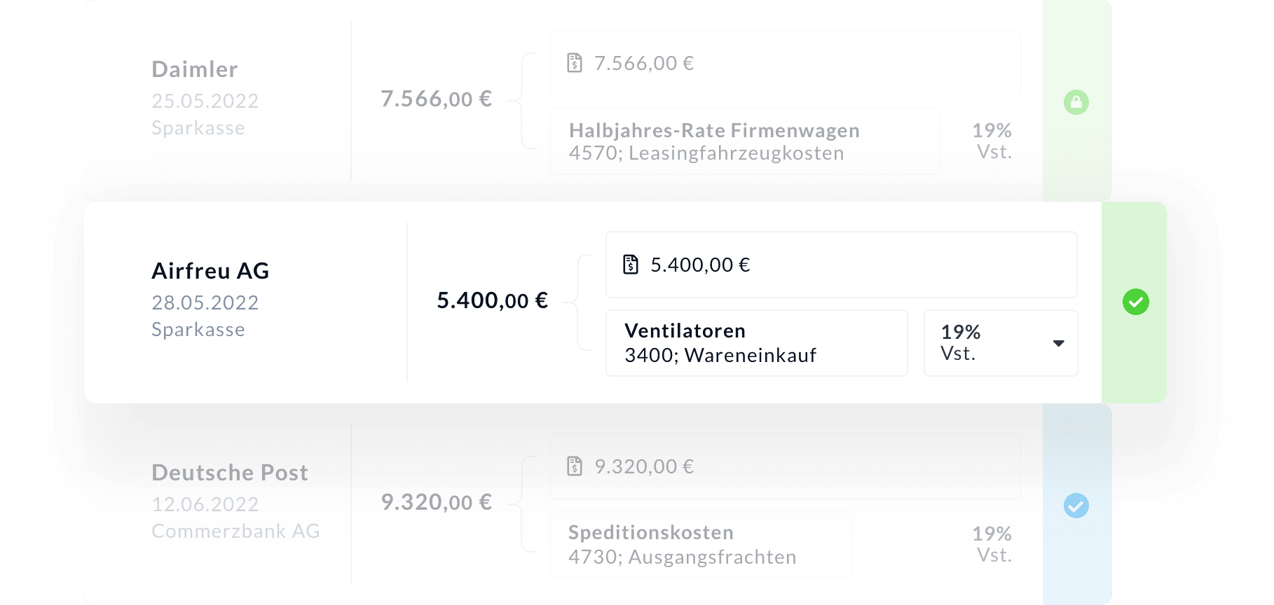 Buchhaltung & Kontierung der Online Buchhaltungssoftware