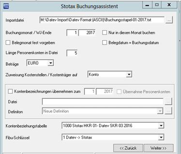 Stotax Buchungsassistent