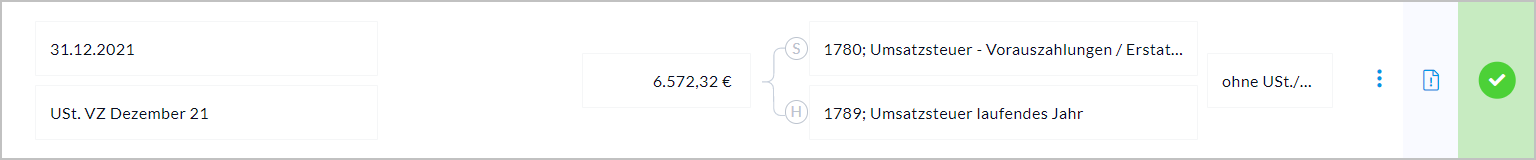 Umsatzsteuer-Vorauszahlung buchen