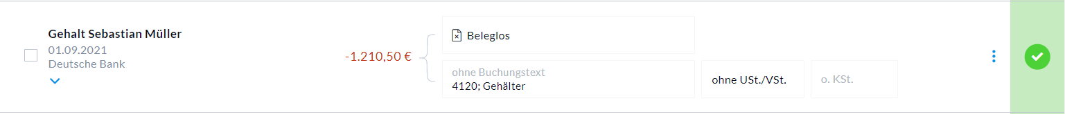 Zahlungen gegen Aufwandskonten buchen